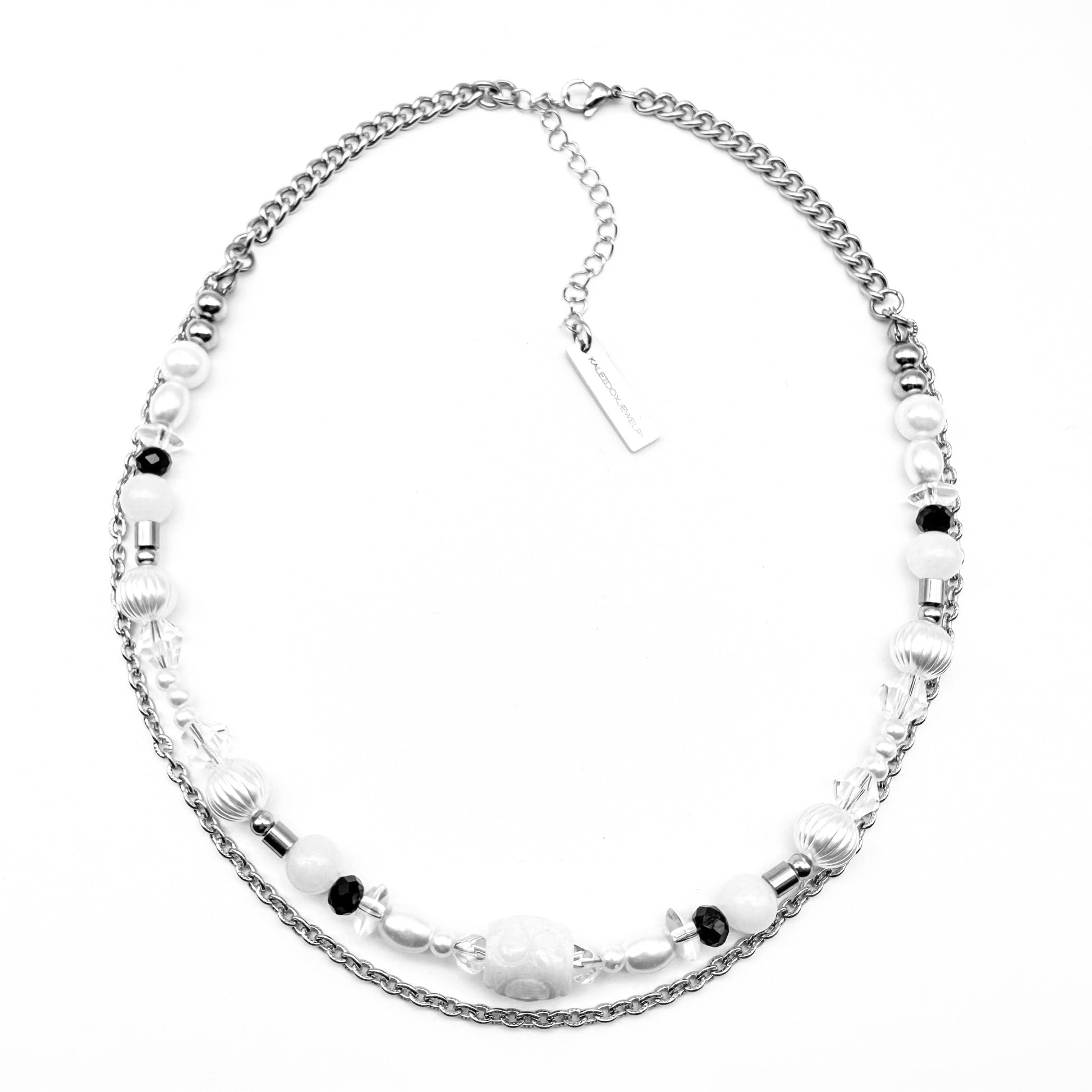 White jade white beads necklace - Main Image